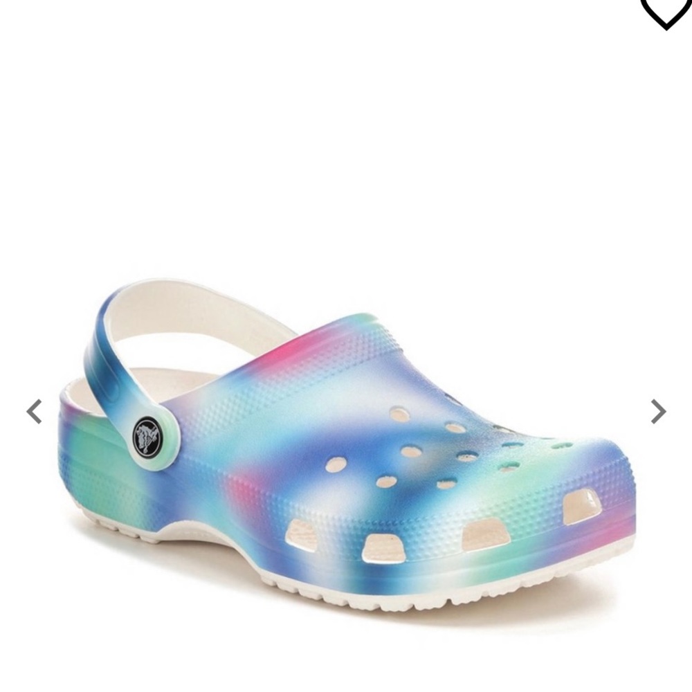 Multi-colored crocs